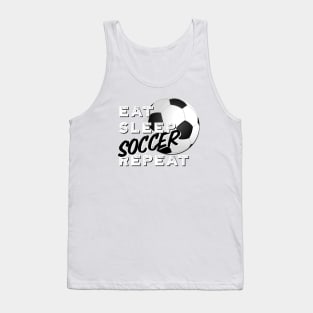 Eat Sleep Soccer Repeat Tank Top